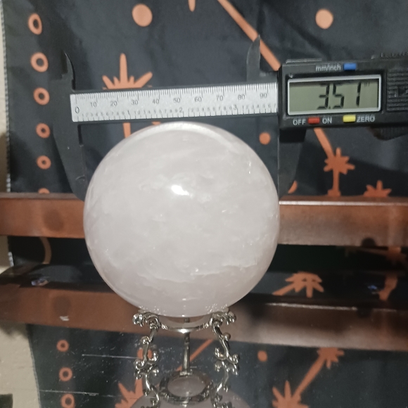 Rose Quartz Sphere - Picture 6 of 8